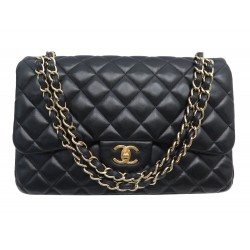 SAC A MAIN CHANEL TIMELESS GRAND CLASSIQUE JUMBO LEATHER PURSE HAND BAG 11100€