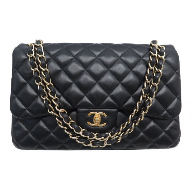 SAC A MAIN CHANEL TIMELESS GRAND CLASSIQUE JUMBO LEATHER PURSE HAND BAG 11100€