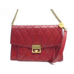 NEUF SAC A MAIN GIVENCHY GV3 MEDIUM BANDOULIERE CUIR ROUGE PURSE HAND BAG 2390€