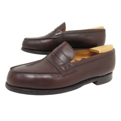 CHAUSSURES JM WESTON MOCASSINS 180 7.5D 41.5 CUIR MARRON EMBAUCHOIRS SHOES 880€