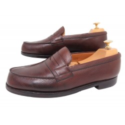 CHAUSSURES JM WESTON MOCASSINS 180 CUIR GRAINE 7.5D 41.5 EMBAUCHOIRS SHOES 770€