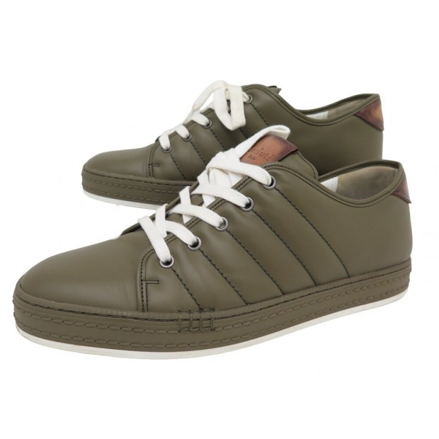 NEUF CHAUSSURES BERLUTI BERLUTI PLAYFIELD 8 42 BASKETS CUIR SNEAKERS SHOES 1400€