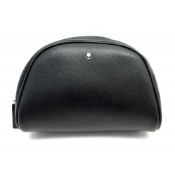 NEUF TROUSSE MONTBLANC VANITY EN CUIR SARTORIAL NOIR TOILETRY POUCH NEW 335€