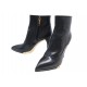 NEUF CHAUSSURES LOUIS VUITTON ANKLE BOOTS 38 BOTTINES EN CUIR NOIR LEATHER 1440€