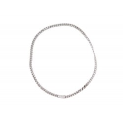 NEUF COLLIER CHRISTIAN DIOR GOURMETTE J40U95019 OR BLANC 42GR DIAMANT NECKLACE