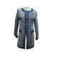 NEUF MANTEAU PIERRE BALMAIN VESTE LONGUE FP260040 S 36 TWEED JACKET COAT 2900€