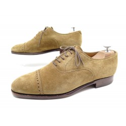 CHAUSSURES CARMINA 7 41 RICHELIEU BOUTS DROITS DAIM VEAU VELOURS DEER SHOES 385€