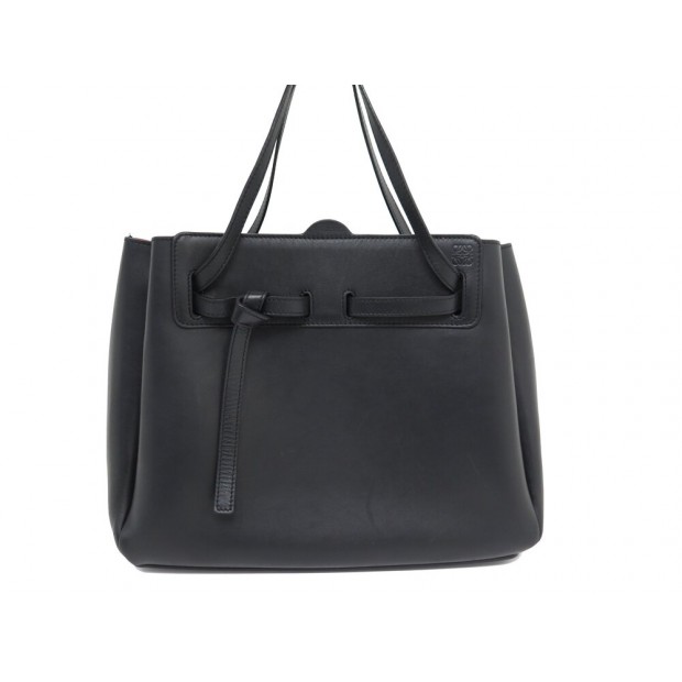 SAC A MAIN LOEWE LAZO CABAS EN CUIR NOIR BLACK LEATHER HAND BAG PURSE 2250€