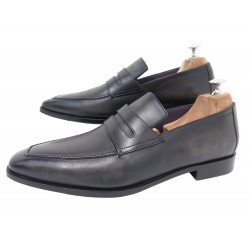 CHAUSSURES BERLUTI ANDY DEMESURE 9 43 MOCASSINS EN CUIR PATINE GRIS SHOES 2080€