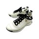 NEUF CHAUSSURES CHANEL BASKET LOW TOP TRAINER LOGO CC G35617 37.5 SHOES 1175€