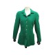 VINTAGE VESTE CHANEL BOUTONS LOGO CC TAILLE M 38 EN TWEED VERT JACKET COAT 8000€