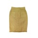 JUPE CHANEL A FRANGES P45202V32864 M 40 EN TWEED DORE FRINGES GOLDEN SKIRT 4250€