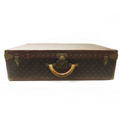 VINTAGE VALISE A MAIN LOUIS VUITTON ALZER 75 EN TOILE MONOGRAM CASE TRUNK 11500€