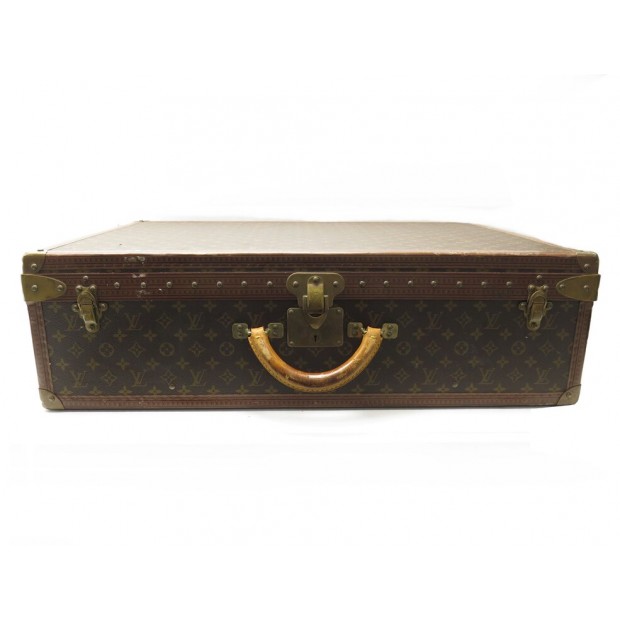 VINTAGE VALISE A MAIN LOUIS VUITTON ALZER 75 EN TOILE MONOGRAM CASE TRUNK 11500€