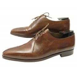 CHAUSSURES BERLUTI OLGA CICATRICE ONE CUT 9 43 RICHELIEU CUIR MARRON SHOES 2080€