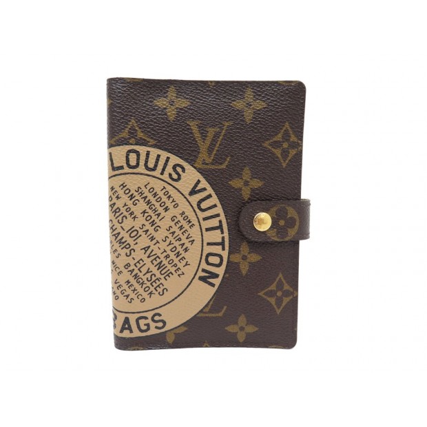 NEUF COUVERTURE AGENDA LOUIS VUITTON PM EN MONOGRAM TRUNKS & BAGS R21039 DIARY