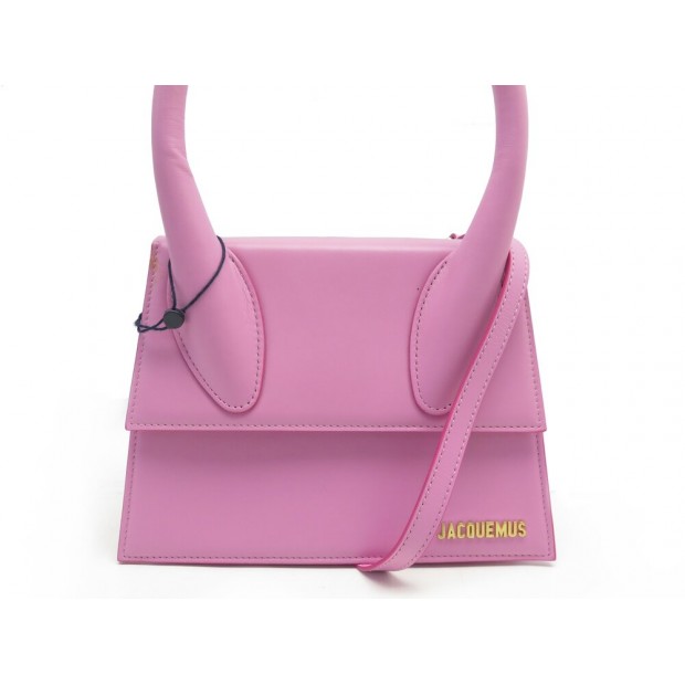 NEUF SAC A MAIN JACQUEMUS LE GRAND CHIQUITO 213BA003 EN CUIR ROSE HAND BAG 850€