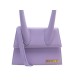 NEUF SAC A MAIN JACQUEMUS LE CHIQUITO MOYEN EN CUIR VIOLET PURSE HAND BAG 720€