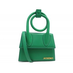 NEUF SAC A MAIN JACQUEMUS LE CHIQUITO NOEUD BANDOULIERE CUIR PURSE HAND BAG 790€