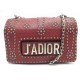 NEUF SAC A MAIN CHRISTIAN DIOR J ADIOR CUIR BORDEAUX BANDOULIERE HAND BAG 3500€