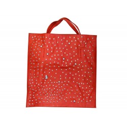 SAC A MAIN CELINE CABAS POPPY 181003 EN CUIR ROUGE LEATHER TOTE HAND BAG 2500€