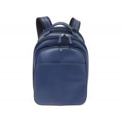 NEUF SAC A DOS MONTBLANC CUIR SARTORIAL SMALL INDIGO BLUE BAG BACKPACK 835€