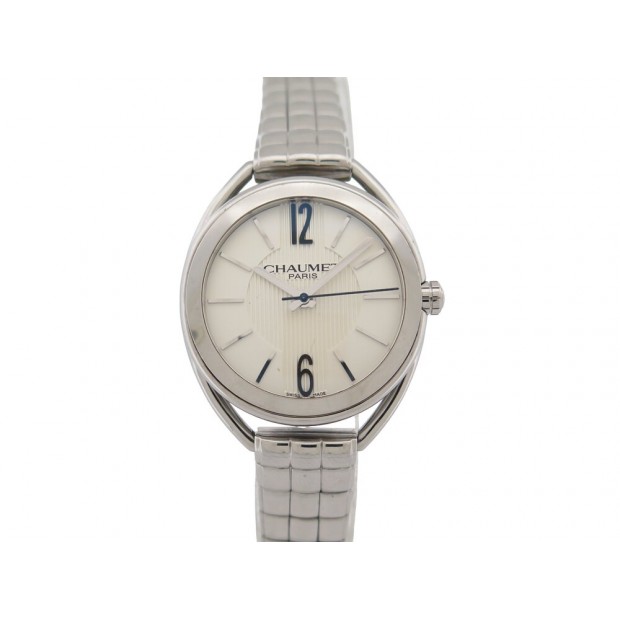 MONTRE CHAUMET LIENS W23610-01A ACIER 29 MM QUARTZ BOITE STEEL LADY WATCH 3490€