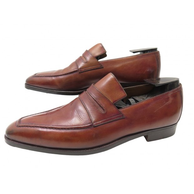 CHAUSSURES BERLUTI ANDY DEMESURE OLGA 348 MOCASSINS 9 43 EN CUIR LOAFERS 2080€