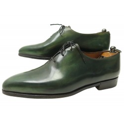 CHAUSSURES BERLUTI RICHELIEU ONE CUT 9 43 EN CUIR PATINE EMBAUCHOIRS SHOES 2230€