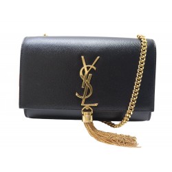 SAC A MAIN SAINT LAURENT KATE CUIR GRAIN DE POUDRE BANDOULIERE HAND BAG 1890€