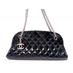 SAC A MAIN CHANEL BOWLING MADEMOISELLE MATELASSE CUIR VERNIS PURSE HANDBAG 6500€