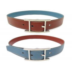 VINTAGE CEINTURE HERMES BOUCLE H 24MM CUIR REVERSIBLE BOX T 70 LEATHER BELT 800€