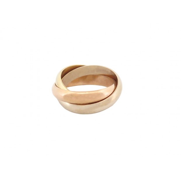 VINTAGE BAGUE CARTIER TRINITY MM 3 ORS TAILLE 53 OR 18K 11.6GR GOLD RING 2120€