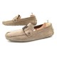 CHAUSSURES LOUIS VUITTON MONTE CARLO 9 43 MOCASSINS DAIM BEIGE SHOES 500€