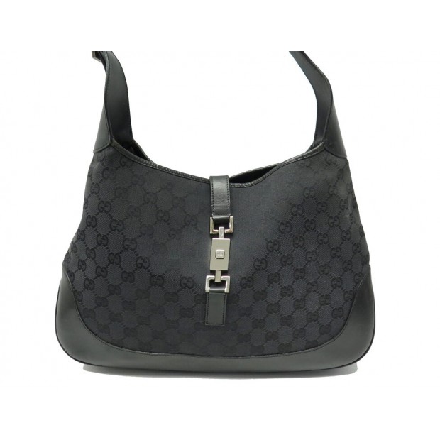 SAC A MAIN GUCCI JACKIE 001 3346 EN TOILE GUCCISSIMA GG NOIRE HAND BAG 2450€