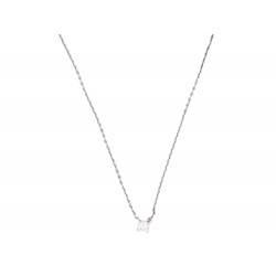 NEUF COLLIER MAUBOUSSIN PENDENTIF MON PREMIER PAS D'AMOUR DIAMANT 0.19CT 2305€