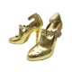 CHAUSSURES DOLCE & GABBANA ESCARPINS MARY JANE DORE 39 GOLD SHOES PUMPS 1800€