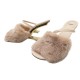 CHAUSSURES MULES A TALONS FENDI FIRST 8R8212AHGHF1FFZ 40 FOURRURE DE VISON 1600€