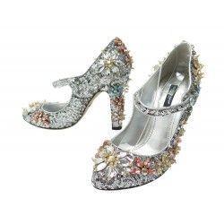 CHAUSSURES DOLCE & GABBANA ESCARPINS MARY JANE SEQUINS 39 SHOES PUMPS 2500€