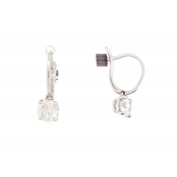 NEUF BOUCLES D'OREILLES DE BEERS DB CLASSIC J2EX03B0W04 EN OR 18K EARRINGS 9150€