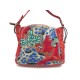 NEUF SAC A MAIN JAMIN PUECH CABAS OISEAUX BRODERIES SEQUINS ROUGE HAND BAG 860€