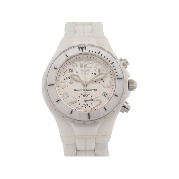 MONTRE TECHNOMARINE CERAMIQUE BLANCHE TC07060662 39MM QUARTZ CERAMIC WATCH 2350€