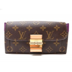 PORTEFEUILLE LOUIS VUITTON ELYSEE VIOLET EN TOILE MONOGRAM + SAC WALLET 1150€