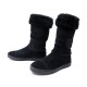 NEUF CHAUSSURES CHANEL FOURREES G26557 37.5 BOTTINES EN DAIM LOGO CC BOOTS 1550€