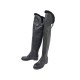 NEUF CHAUSSURES BOTTES LOUIS VUITTON CUISSARDES BIKER 40 CUIR NOIR BOOTS 1990€