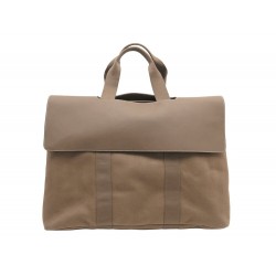 SAC A MAIN HERMES VALPARAISO 50 CM GM EN TOILE & CUIR TAUPE PURSE HAND BAG 2500€