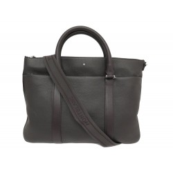 NEUF SACOCHE MONTBLANC PORTE DOCUMENTS CUIR SOFT GRAIN NEW BRIEFCASE BAG 1800€