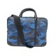 NEUF SACOCHE MONTBLANC PORTE DOCUMENTS EN CUIR CAMOUFLAGE BLEU BRIEFCASE 1010€