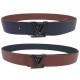 NEUF CEINTURE LOUIS VUITTON LV TILT M0027 85 CUIR TAURILLON REVERSIBLE BELT 630€