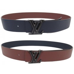 NEUF CEINTURE LOUIS VUITTON LV TILT M0027 85 CUIR TAURILLON REVERSIBLE BELT 630€